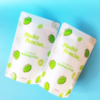 Sachet d'emballage alimentaire refermable transparent personnalisé avec logo pour fruits secs, vente en gros