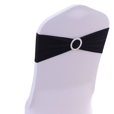 Эластичный спандекс накидки на стулья с сердцевидной пряжкой слайдер металлическое кресло ленты банты для свадебных украшений 10 видов цветов