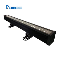 Barre de projecteur LED murale extérieure 18x18W RGBWA+UV 6-en-1 IP65 avec contrôle par pixel DMX pour éclairage architectural de scène et événements