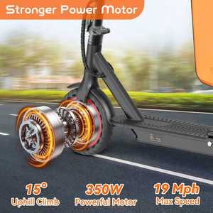 Scooter Eléctrico Cómodo para Adultos, 350W, Plegable, con Control <span class=keywords><strong>por</strong></span> Aplicación, Neumático Sólido de 8.5 Pulgadas - Product Image 3