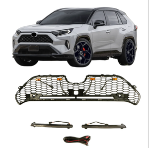 Parrillas automáticas con luces ámbar Parrilla delantera del coche de la <span class=keywords><strong>camioneta</strong></span> para <span class=keywords><strong>RAV4</strong></span> 2019 - <span class=keywords><strong>2022</strong></span> - Product Image 1