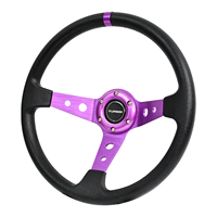 Volant de direction universel en PU de 14 pouces TIYPEOR, volant de direction profond pour le drift