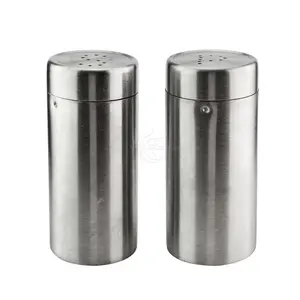 2023 Seasoning Containers Condiment Spice Jars Empty Salt Pepper Powder Bottles Shaker Stainless Steel