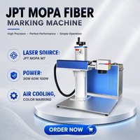 Machine de marquage laser à fibre nouvelle génération JPT RAYCUS 60W refroidie par air, graveur laser pour acier inoxydable et aluminium, prend en charge les formats DXF, PLT, BMP, AI, DWG