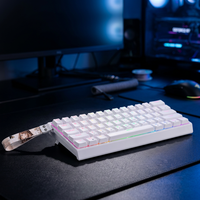 Clavier mécanique 61 touches avec rétroéclairage RGB, filaire, disposition compacte, touches et câble séparés, pour bureau