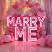Lettres LED Géantes Lumineuses « Love Marry Me Oh Baby » 0-9 de 1,2 m et 0,9 m – Enseigne Électronique LED Personnalisée pour Mariage et Fêtes