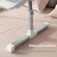 Bureau de lit pliable réglable en hauteur pour étudiants en dortoir, idéal pour écrire, utiliser un ordinateur portable ou un ordinateur de bureau
