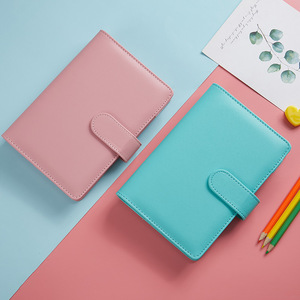 Carpeta <span class=keywords><strong>de</strong></span> presupuesto A6 <span class=keywords><strong>de</strong></span> 200 páginas, cuaderno portátil para niña, <span class=keywords><strong>libro</strong></span> <span class=keywords><strong>de</strong></span> cubierta <span class=keywords><strong>de</strong></span> papel <span class=keywords><strong>de</strong></span> PVC <span class=keywords><strong>de</strong></span> mano con tarjetero, diario <span class=keywords><strong>de</strong></span> cuero Pu - Product Image 3