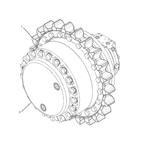 Moteur de translation hydraulique 227-6044 pour excavatrices 345C, 345D, 349D, L, MH, VG - Pièces de rechange - Product Image 5