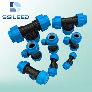 Wholesale High Quality Durable HDPE PP Compression Fittings Plastic Pipe Fittings Quick Connector For Farm Irrigation