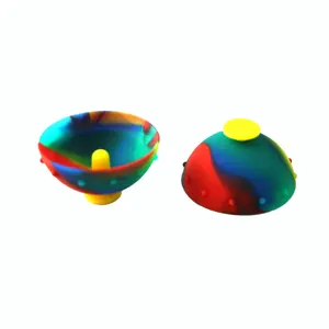 Nuevo diseño Hip hop Pop Toy Bounce spinning Bowl interesante Media bola para niños
