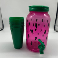 Distributeur de boissons, de jus de fruits et de vin en plastique de grande capacité 2,5 L/3,8 L, avec robinet