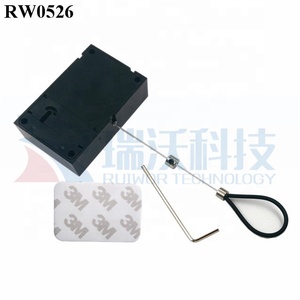 RUIWOR RW0526 Rétractable Cuboïde <span class=keywords><strong>Câble</strong></span> D'affichage avec Réglable Anti-vol En Acier Inoxydable Boucle De <span class=keywords><strong>Câble</strong></span> Enduit de Silicone Tuyau - Product Image 4