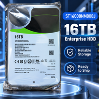 Disque dur d'entreprise Seagate Exos X18 ST16000NM000J 16 To, 3,5 pouces, SATA 6 Gb/s, 7200 tr/min, 256 Mo de cache, Hélium CMR, pour serveur