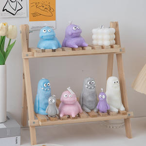 Yuyang gros fait à la main <span class=keywords><strong>dessin</strong></span> <span class=keywords><strong>animé</strong></span> argile drôle saleté homme monstre mignon ménage aromathérapie bougie parfumée pour la décoration de la maison - Product Image 2