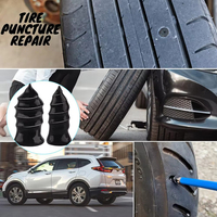 Kit de réparation de pneus sans chambre à air pour voiture et moto, avec vis, clous et patchs pour réparation de crevaison