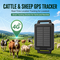 TrackerKing Traceur GPS de gestion de flotte alimenté par énergie solaire Réseau 4G LTE Application Android iOS Suivi sur PC LBS Accessoires pour l'élevage