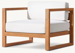 Ensemble de canapés d'extérieur modernes en teck imperméable de luxe pour patio, jardin, hôtel et cour, meubles de salon de détente - Product Image 3