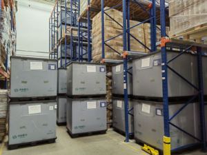 Gran oferta, caja de paleta de plástico grande plegable, contenedor a granel de Servicio Ligero para almacenamiento, estante de viga plegable y estante de paleta - Product Image 6