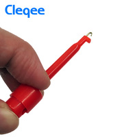 Cleqee-2 P5001 Multimètre Sonde Fil Kit Pinces SMT/SMD IC D20 Câble de soudage à fiche banane 4mm Crochet D'essai Clip