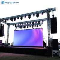 Écran LED pour événements intérieurs et extérieurs, système complet 4m x 3m, écran LED P2.6P2.9P3.91P4.8, mur vidéo LED