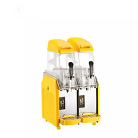 Mini machine à slush de petite capacité en acier inoxydable de 12L * 2 pour restaurant commercial pour faire la machine à slush de smoothie