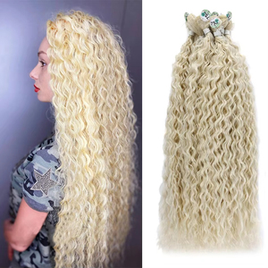 <span class=keywords><strong>Extensiones</strong></span> <span class=keywords><strong>de</strong></span> <span class=keywords><strong>Cabello</strong></span> <span class=keywords><strong>Orgánico</strong></span> Rizado con Ondas <span class=keywords><strong>de</strong></span> Agua CALYIA, Paquetes <span class=keywords><strong>de</strong></span> 32 Pulgadas <span class=keywords><strong>de</strong></span> Largo, <span class=keywords><strong>Cabello</strong></span> Rubio Ombre para Mujer, Resistente al Calor - Product Image 3