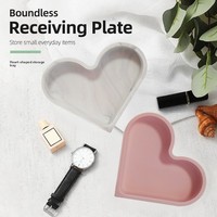 Hartvormige siliconen schaal, minimalistische stijl, stapelbaar, doos voor gedroogd fruit, aanpasbaar, DIY notenplateau, snoepdoos