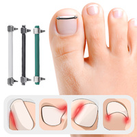 Attelle de Correction des Ongles en Acier Inoxydable 304, Bande Élastique Invisible Réutilisable pour Relever les Bords des Ongles, Soutien pour Ongles Incarnés
