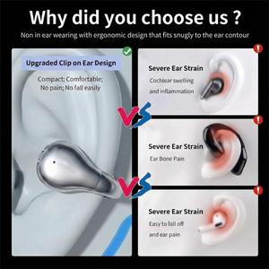 Audífonos Remax Open Ear con Bluetooth 6.0, Auriculares Inalámbricos TWS con Clip, Ligeros y Fáciles de Usar - Product Image 4