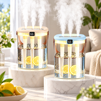 Diffuseur d'arômes portable sans fil à 3 modes de brume, grande capacité 1350 ml, humidificateur à brume froide rechargeable USB