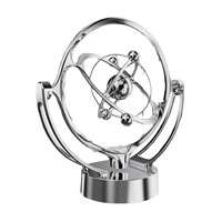 Péndulo Cinético de Movimiento Perpetuo con Órbita Celestial, Decoración de Escritorio, Modelo Astronómico Giratorio, Escultura Artística del Sistema Solar para el Hogar