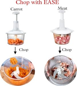 New Household Hand Blender Mixer 1.5L <b>Shredder</b> Salad Cooker Multifunction Hand Press Meat Grinder Manual Garlic Slicer - Product Image 2