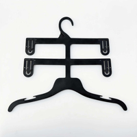 BESTIFORM Ensemble de présentation de vêtements pour adultes à double couche, personnalisé transfrontalier, multifonctionnel, gain de place, en plastique noir pour magasin de vêtements