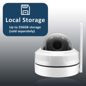 OEM 4MP Wifi IR Tracking telecamera cupola 2.4G/5G Wifi due vie Audio IP66 metallo 256G Wifi telecamera di rilevamento uomo/veicolo - Product Image 4