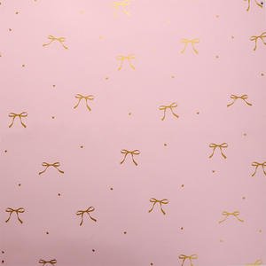 Papel de Arte Recubierto de PE de una Sola Cara, Impermeable, con Diseño de Mariposa Dorada, <span class=keywords><strong>para</strong></span> Envolver Ramos de Flores, Embalaje de Pétalos de Colores, Moda - Product Image 6