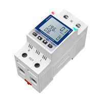 Disjoncteur intelligent TOMZN WIFI 110V 220V 63A Smartlife TUYA avec compteur d'énergie, minuterie, mesure de tension, courant et protection contre les fuites