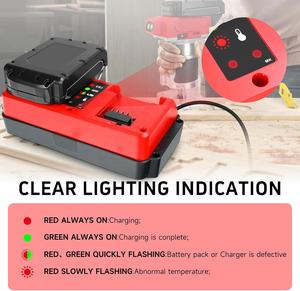 Pengisi Daya Baterai Mini Dual Ports Baru untuk Mil Waukes 18V Kompatibel dengan Pengisi Daya Cepat <span class=keywords><strong>M</strong></span> 18S untuk Pengisian Daya yang Efisien - Product Image 4