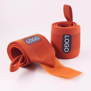 Sangles de poignet personnalisées avec logo pour la musculation, vente en gros, sangles de musculation pour la gym avec impression en silicone - Product Image 1