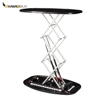 Hawk salon commercial publicité plancher debout Tube en aluminium Pop up support Portable comptoir de réception Promotion Table comptoir