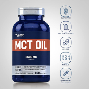 Cápsulas blandas de aceite MCT de marca privada de alta calidad, aptas para dieta cetogénica, promueven la energía y ayudan en el control de peso. - Product Image 3