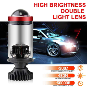 Systèmes d'éclairage automobile Mini projecteur de phare H4 Bi LED M01T 12V 8000LM 6000K Adaptation universelle Faisceau haut/bas - Product Image 4