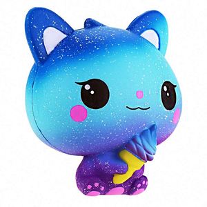 Soft Non-Toxic PU Ice Cream Cat Squeezable Sensory Fidget Toy for <b>Boys</b> and Girls Hand Therapy - Product Image 1