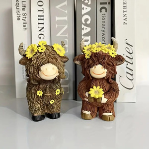 Figurine d'animal de <span class=keywords><strong>zoo</strong></span> en résine peinte à la main Witt, décoration d'Halloween pour la maison et le jardin, cadeau pour l'entrée de la famille - Product Image 2