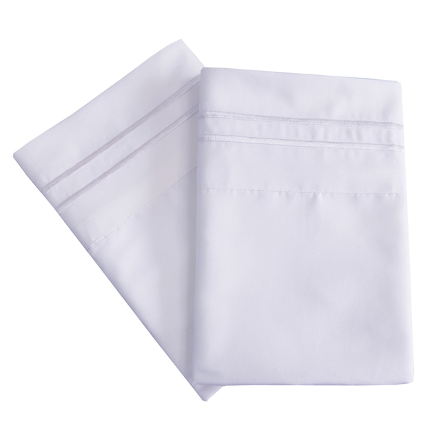 Cheap Price Wholesale Soft Microfiber Polyester Flat Bed Sheet Pillow Cover Set 2 Pieces OEKO-TEX Certified 1800TC Hotel Use
