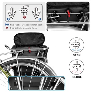 Rhino walk <span class=keywords><strong>Bike</strong></span> Pannier Wasserdichte 20L Fahrrad Fahrrad tasche Sattel tasche Travel Double Luggage Pannier <span class=keywords><strong>Bag</strong></span> - Product Image 3