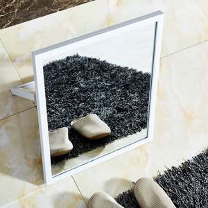 Productos de tendencia Decoración para el hogar Marco blanco Soporte pequeño Zapatos de piso Espejo para zapatería Muebles de sala de estar personalizados - Product Image 3