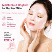 Masque en tissu PDRN au collagène raffermissant et réducteur de ridules, réparateur de barrière cutanée, apaisant à la Centella, anti-rougeurs et hydratant pour le visage