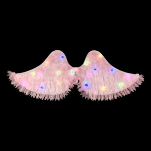 Ali di Piume Luminose a LED, Ali d'Angelo, Accessori per Spettacoli per Adulti e Bambini, <span class=keywords><strong>Fata</strong></span> per Regali di Compleanno per Bambini - Product Image 5