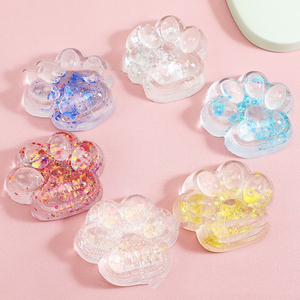 Atractivos Juguetes Blandos Holográficos de Pata de Gato de 8cm, Juguete Antiestrés de Pata de Gatito para Niños y Adultos, Regalo Encantador, Tiempo Feliz, Venta al por Mayor - Product Image 1